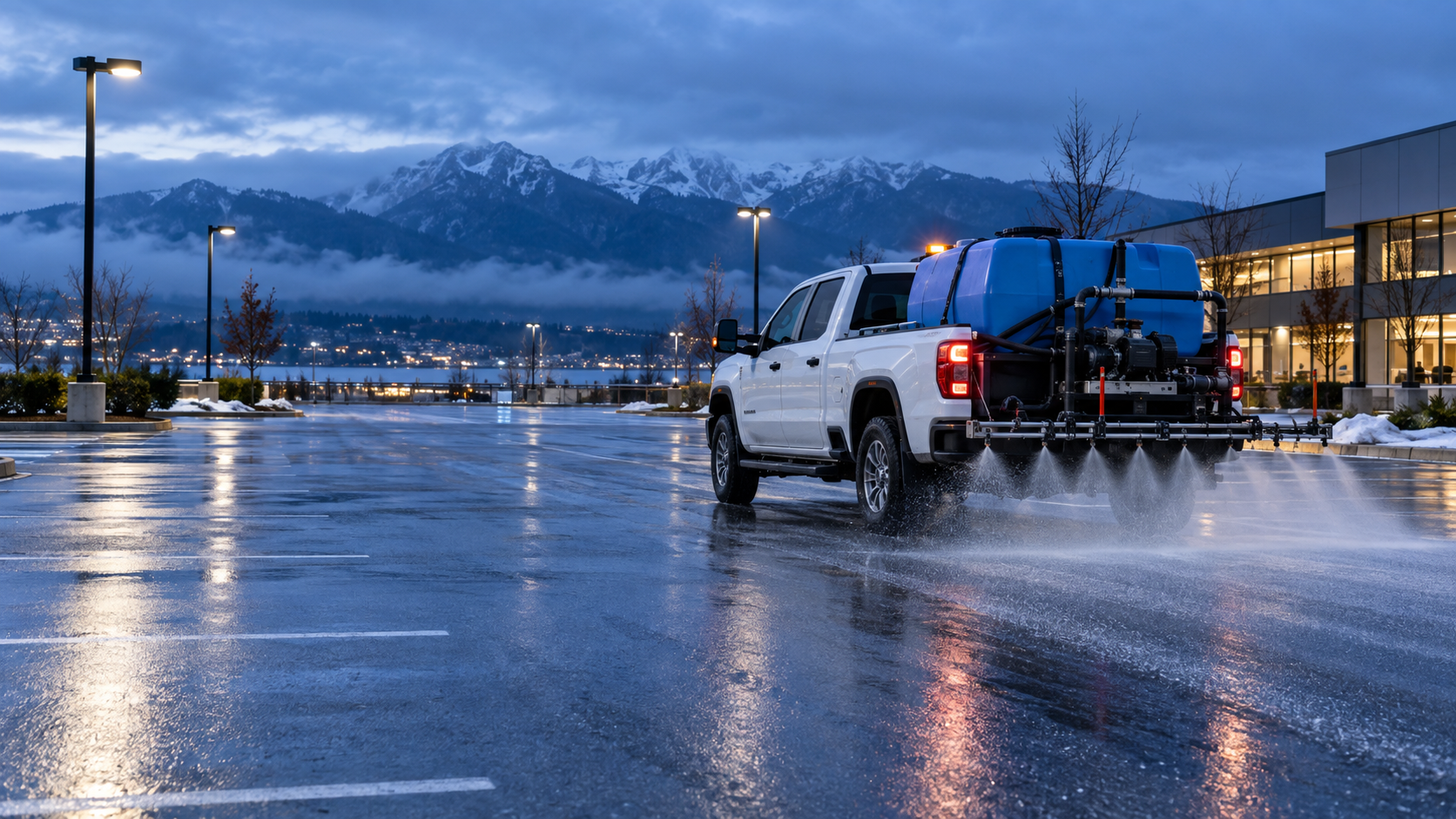 Request a winter site review.: an illustrative winter-property and equipment context for the information on this page.