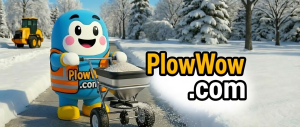 PlowWow walk-behind salt spreader
