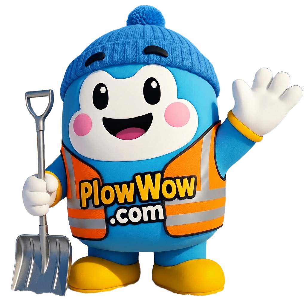 PlowWow snow-removal mascot